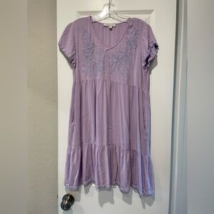 Solitaire Lilac Short Sleeve Dress